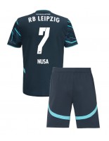 RB Leipzig Antonio Nusa #7 Alternativní dres pro děti 2024-25 Krátký Rukáv (+ trenýrky)